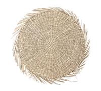 Bloomingville 82047214 Set de Table en jonc de mer de Couleur Naturelle avec Un diamètre de 38 cm