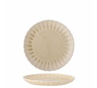 Bloomingville Assiette Latina D20 x H2 cm - Assiette Plate en faïence - Assiette en céramique de qualité supérieure pour Un Usage Quotidien et des Occasions spéciales - Passe au Lave-Vaisselle et au