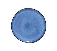 Bloomingville Assiette Sandrine Bleu Céramique 22 x 2,5 cm
