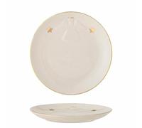 Bloomingville Assiette Starry Blanche avec Motif étoilé en faïence, diamètre : 16 cm