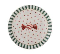 Bloomingville Assiette Yule Ø28 cm Naturel-rouge