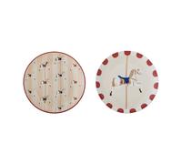 Bloomingville Assiettes Merry-go-round Ø16 cm. 2 pièces Beige-rouge