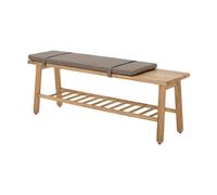 Bloomingville Banc à coussin Linde Gris