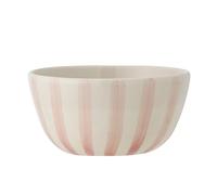 Bloomingville Begonia Bol à céréales en céramique à rayures roses 500 ml