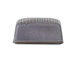 Bloomingville Beurrier corbeau gris céramique