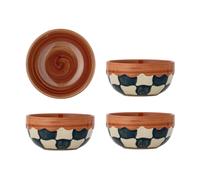 Bloomingville Bol Check Ø14 cm. lot de 4 Bleu