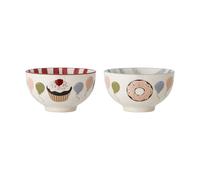 Bloomingville Bol Darby 55 cl Lot de 2 Rouge