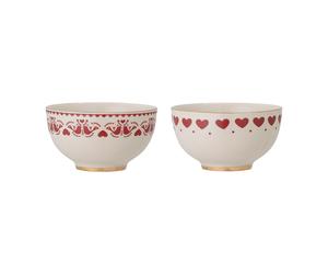 Bloomingville Bol Jolly Lot de 2 Red