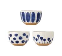 Bloomingville Bol Linora 58 cl Lot de 3 Bleu