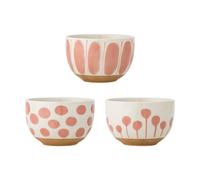 Bloomingville Bol Linora 58 cl Lot de 3 Rose