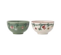Bloomingville Bol Yule Lot de 2 Green