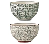 Bloomingville Bols Karine Ø 10 cm -2 pièces gris-vert Gris-vert