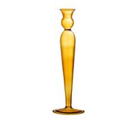 Bougeoir en verre Dara jaune