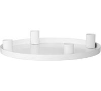 Bloomingville Bougeoir de l'Avent Advent - Blanc - Diamètre : 25 cm