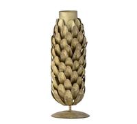 Bloomingville Bougeoir Geraldine en métal couleur laiton en forme de pomme de pin Ø5 cm H 13,5 cm