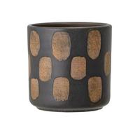 Bloomingville - Cache-pot déco motif terre cuite Bloomingville - Noir