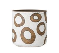Bloomingville - Cache-pot terre cuite motif Bloomingville - Blanc