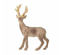 Bloomingville Chris 82056223 Renne en polyrésine de Couleur Marron H 14,5 x l 12 cm