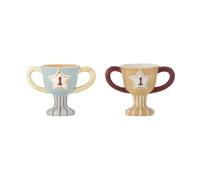 Bloomingville Coquetier Trophy. lot de 2 Bleu