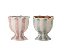 Bloomingville Coquetier Willa Lot de 2 Rose-blue