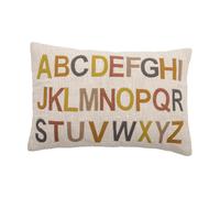 Bloomingville Coussin alphabet Lexi 40x60 cm Nature-multi