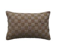 Bloomingville Coussin Lombaire en Coton tissé de 61 cm, Couleur Olive et Gris