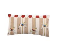 Bloomingville Coussin Merry-go-round 30x60 cm Naturel