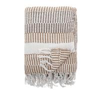 Bloomingville Couvre-lit de qualité supérieure 160 x 130 cm - Plaid Polyvalent en Coton recyclé, idéal comme Couverture de canapé ou pour lit et Jardin, Doux et Facile d'entretien