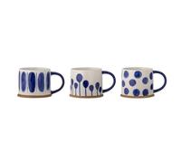 Bloomingville Mug Linora 45 cl - pack de 3 - bleu