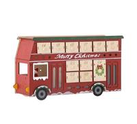 Bloomingville Edward Calendrier en contreplaqué Rouge 37 x 21 x 11,5 cm