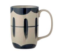 Bloomingville Gobelet Allium Bleu Motif 450 ML Tasse Café Tasse de Thé