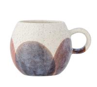 Bloomingville Gobelet Paula Cercle Motif Braun avec Anse Tasse