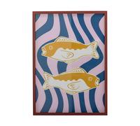 Bloomingville Illustration Remy avec cadre 50x70 cm Rose