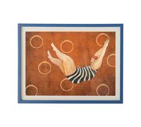 Bloomingville Illustration Svela avec cadre 52x47 cm Marron