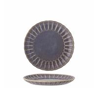 Bloomingville Latina Assiette plate en faïence Diamètre 20 x H 2 cm Assiette plate en céramique de qualité supérieure pour un usage quotidien et des occasions spéciales Passe au lave-vaisselle et au