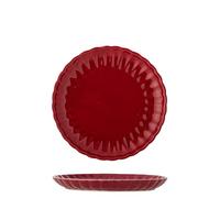 Bloomingville Latina Assiette Plate en faïence, diamètre 20 x Hauteur 2 cm, Assiette Plate, en céramique, pour Un Usage Quotidien et des Occasions spéciales, Passe au Lave-Vaisselle et au Micro-Ondes