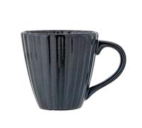 Bloomingville Latina Gobelet en faïence, D 8,5 x H 8,5 cm, 220 ML (Bleu foncé)