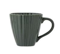 Bloomingville Latina Tasse en grès, diamètre 8,5 x H 8,5 cm, 220 ml, vert foncé