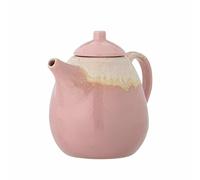 Bloomingville Louisa Théière en grès aspect rose - Avec couvercle, passe au lave-vaisselle, élégante et pratique