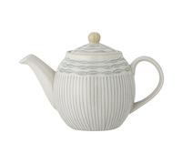 Théière en grès bleu, ronde - Bloomingville, Maple - 14x14x16 cm