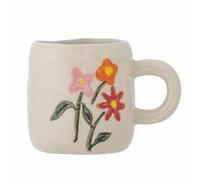 Bloomingville Millie Tasse en grès, blanche, 110 ml, design élégant, passe au lave-vaisselle, 82061378