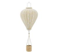 Bloomingville Mini pompon mobile, jaune, polyester, 35 x 85 cm
