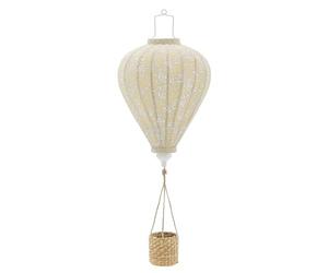 Bloomingville Mini pompon mobile, jaune, polyester, 35 x 85 cm
