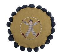 Bloomingville Mini Seamus Coussin Jaune Coton D40 cm