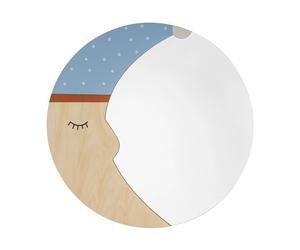 Bloomingville Miroir Moony Ø40 cm Nature moon