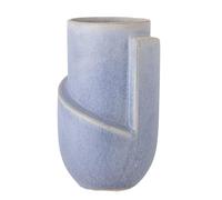 Bloomingville Norbert Vase bleu en faïence 11,5 x 18,5 cm