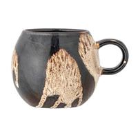 Bloomingville Paula Tasse 275 ml, en grès, diamètre 9 cm, hauteur 8 cm - Parfait pour votre plaisir quotidien de café ou de thé, tasse à café élégante pour votre table de petit-déjeuner