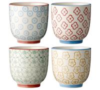 Bloomingville Petites Tasses sans anse Emma, Multicolore, 4 pièces