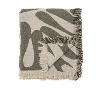 Bloomingville Plaid en coton Alk 130x160 cm Beige-vert
