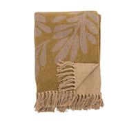 Bloomingville Plaid en coton Lark 130x160 cm Jaune